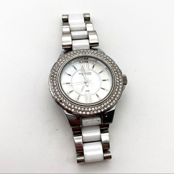 Anne Klein Watch Mother of Pearl Pave ceramic - Picture 3 of 10
